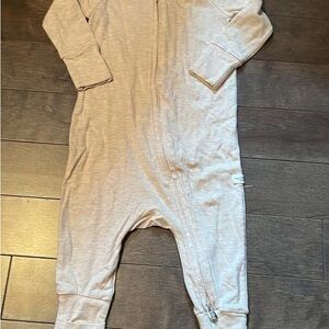 Soft Cream Kids Footie Pajamas